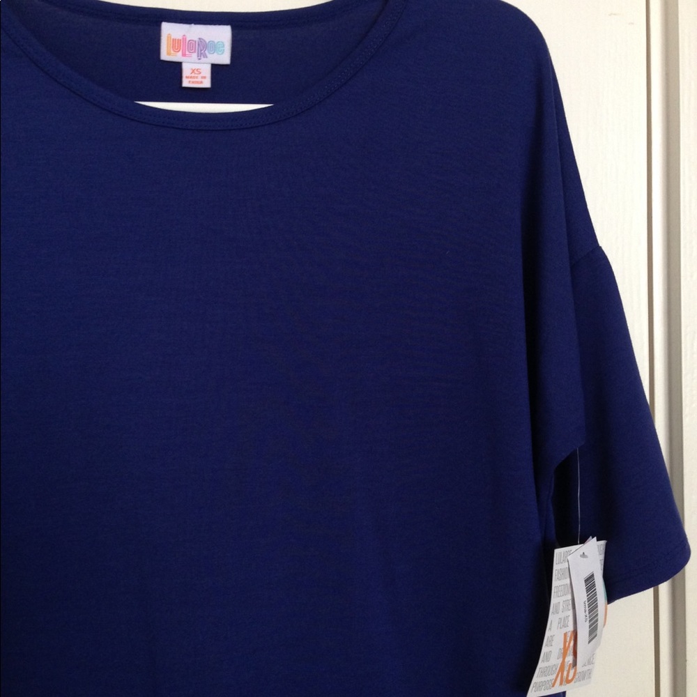 BNWT Lularoe Navy Blue Irma XS